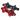 Gusset 4-Cross Chainring 1 Bolt BMX 7075 Alu 27T Red