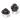 Gusset Slim Kev Saddel Titanium Rails 240mm Black/White